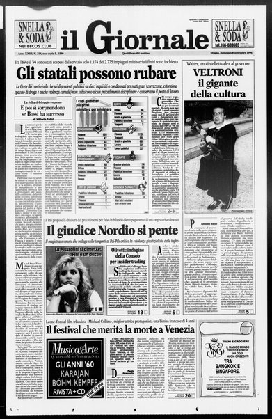 Il giornale : quotidiano del mattino